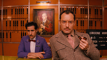 Author and M. Jean, The Grand Budapest Hotel HD wallpaper