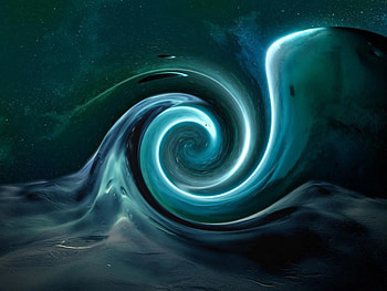 Lunar spiral, texture, abstract HD wallpaper