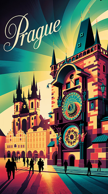 Prague Glow — Czech Republic HD phone wallpaper