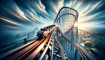 Thrilling Roller Coaster Ride, roller coaster HD wallpaper
