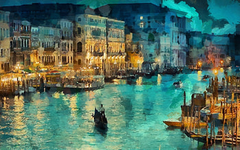 Landscape, Water, , Boats, Venice HD wallpaper