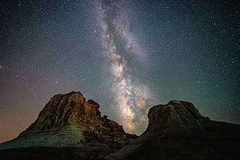 Milky Way over the Mountain, over, Way, the, Mountain, Milky HD wallpaper
