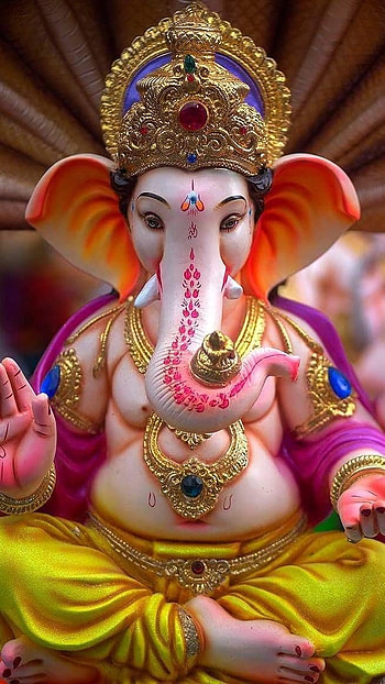 Ganesh , Sheshnag Background, sheshnag, background, ganpati murti HD phone wallpaper