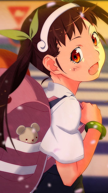 Mayoi Hachikuji, anime HD phone wallpaper