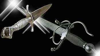 Blades 8, dagger, deathly, collector, stars, light, silver, knives, sharp, knife, vintage HD wallpaper