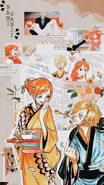 Nami, Sanji, Anime, One Piece, Manga HD phone wallpaper