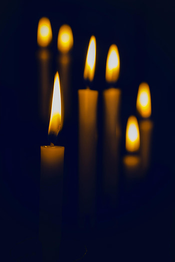 Candles, Dark, Glow HD phone wallpaper