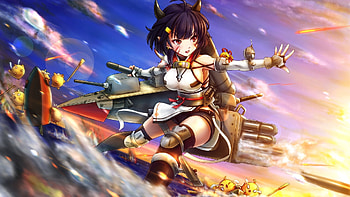 Abukuma, azur lane, anime girl HD wallpaper