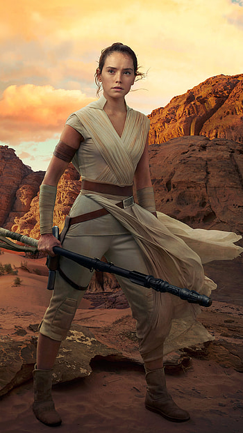 The planet Jakku, Rey (Star Wars) HD phone wallpaper