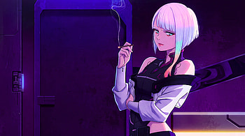 Cyberpunk Edgerunners - Lucy Smoking Cyberpunk, Cyberpunk: Edgerunners, Lucy (Cyberpunk: Edgerunners), Anime Girl, Waifu HD wallpaper