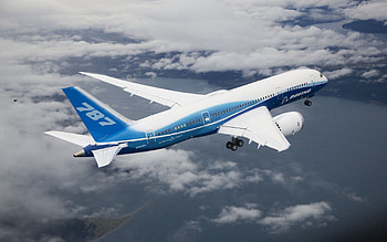 Sky, Clouds, Miscellanea, Miscellaneous, Plane, Airplane, Boeing HD wallpaper