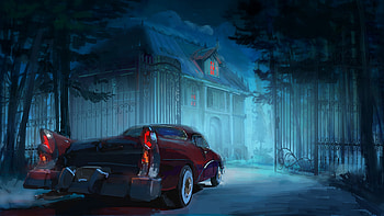 Vintage Car Man Back Home, cars, artist, artwork, digital-art, deviantart HD wallpaper