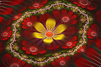Abstract Flowers, beautiful, flowers, abstract HD wallpaper