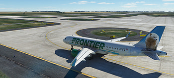 Frontier Airlines, Avsim screen shots, The Avsim community, Frontier HD wallpaper