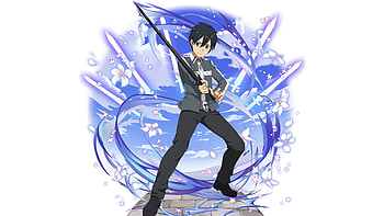 SAO Kirito , backgrounds, Virtual reality, Anime hero HD wallpaper