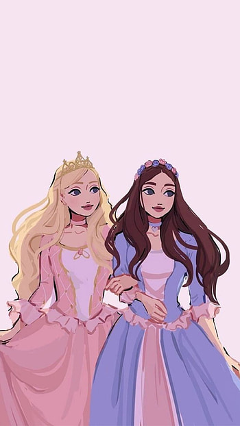 Barbieprincesas, princesas, bonito, barbie, rosa HD phone wallpaper