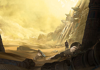 The forgotten temple of Sobek, exploration, fantasy, city, fantasy city HD wallpaper