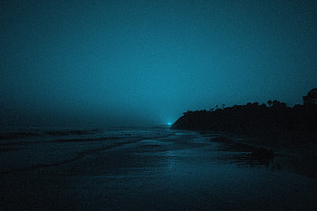 Dark Evening Ocean, ocean, evening, dark HD wallpaper