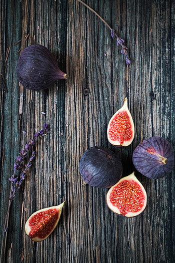 Fruits, Food, Lobules, Slices, Lavender, Fig HD phone wallpaper