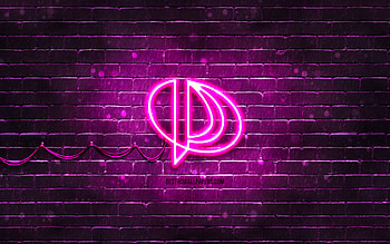 Palit purple logo, , purple brickwall, Palit logo, brands, Palit neon logo, Palit HD wallpaper