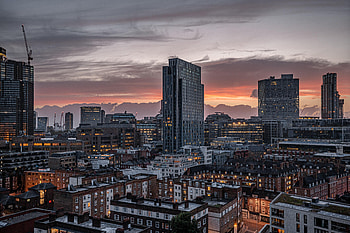 Cities, Architecture, City, Skyscraper, Building, Evening HD wallpaper