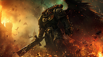 Warhammer 40k Cinematic Battle, video game, Warhammer 40k, Dark Angels (Warhammer 40k) HD wallpaper