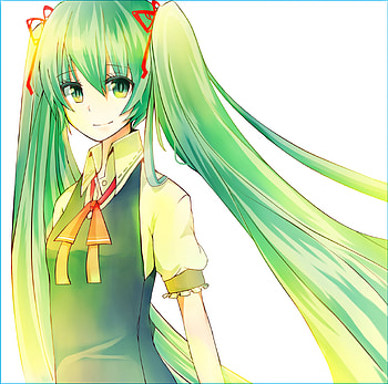 hatsune miku, miku, blue hair, vocaloid, piggy-tails HD wallpaper