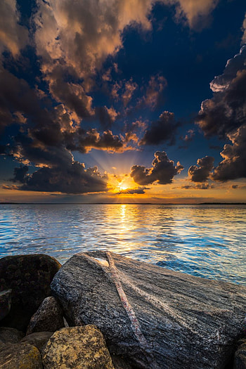 Sun set, cloud, sky HD phone wallpaper