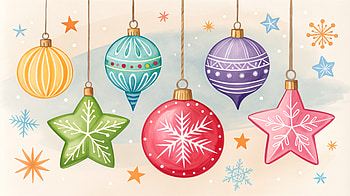 Vibrant Christmas Ornaments in Stunning Ultra, christmas ornaments, Christmas, ornaments, holiday decorations, Stars HD wallpaper