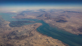 Aerial Hormuz: Persian Gulf to Gulf of Oman —, Aerial graphy HD wallpaper