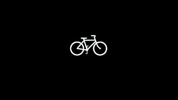 Bicycle Dark Black Minimal , bicycle, dark, black, minimalism, minimalist HD wallpaper