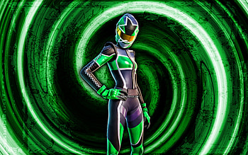 Green Pitstop, green grunge background, Fortnite, vortex, Fortnite characters, Green Pitstop Skin, Fortnite Battle Royale, Green Pitstop Fortnite HD wallpaper