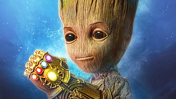 Infinity Gauntlet, Groot HD wallpaper