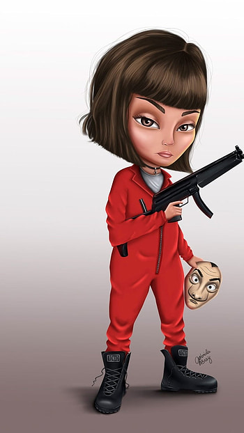 Tokyo Money Heist, Cartoon HD phone wallpaper