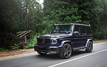 Mercedes-Benz G-Class, Inferno, TopCar, front view, exterior, G63, G63 tuning, blue G-Class, German cars, Mercedes-Benz HD wallpaper