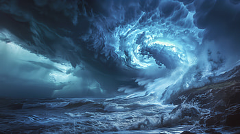 Hurricane Fury - Majestic Storm, hurricane HD wallpaper