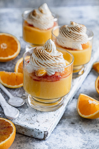 Dreamy orange vanilla pudding, Five-ingredient recipe, Creamy and fragrant, Dessert indulgence HD phone wallpaper