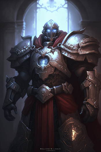 Grey Knight, AI Art, video game, Warhammer 40k HD phone wallpaper