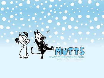 Mutts, mooch, snow, earl HD wallpaper