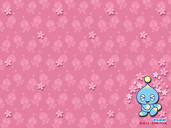 Chao, sonic, sakura, video games, happy, cherry blossoms HD wallpaper