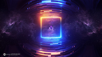 Life is a Treasure, space, galaxy, abstract, 3d abstract, colorful HD wallpaper