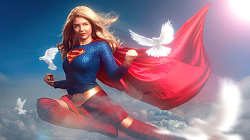 Supergirl And Doves , supergirl, superheroes, cosplay HD wallpaper