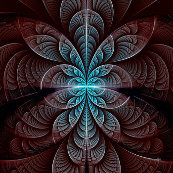 Abstract, Pattern, Fractal, Glow, Symmetry HD phone wallpaper