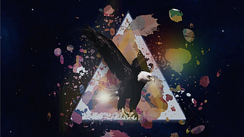 Abstract, Shine, Light, Paint, Eagle, Brush, Triangle HD wallpaper