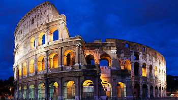 Roman colosseum, Italy, WQ HD wallpaper