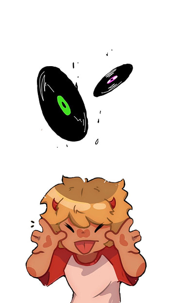 Bleh! || Tommyinnit, red, art, mcyt, chibi, discs, cute, dsmp HD phone wallpaper