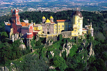 Pena-Palace-Portugal, portugal, , pena, palace, beautiful HD wallpaper