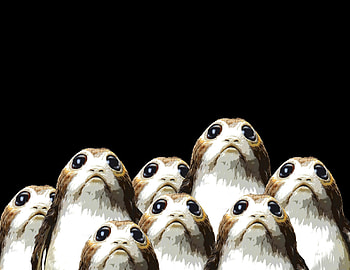 Porgs Star Wars The Last Jedi Poster, star-wars-the-last-jedi, 2018-movies, porgs, poster, movies HD wallpaper