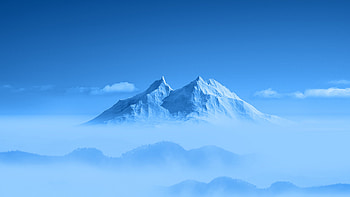 Winter Mountains Peak HD wallpaper