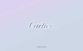 Cartier logo, cut out 3d text, white background, Cartier 3d logo, Cartier emblem, Cartier, embossed logo, Cartier3d emblem HD wallpaper